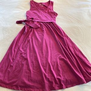 Latched Mama magenta sleeveless sundress